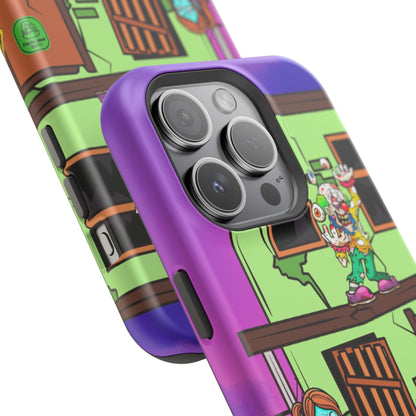 Zombie Arcade Phone Case — Colorful Cartoon Horror Impact-Resistant iPhone Cover