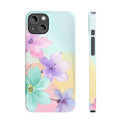Slim Phone Case – Water Petal