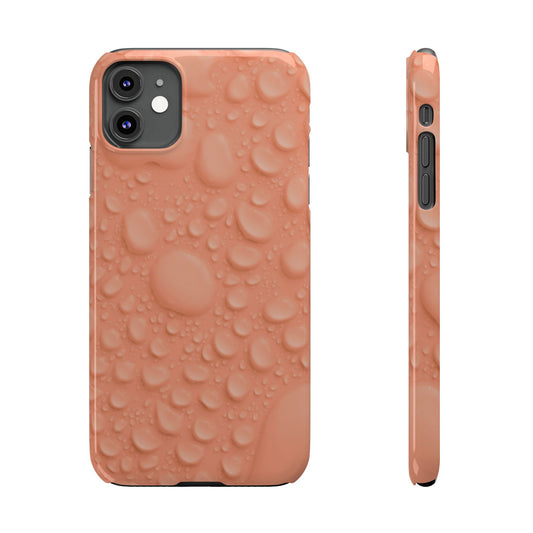 Slim Phone Case – Apricot Rain