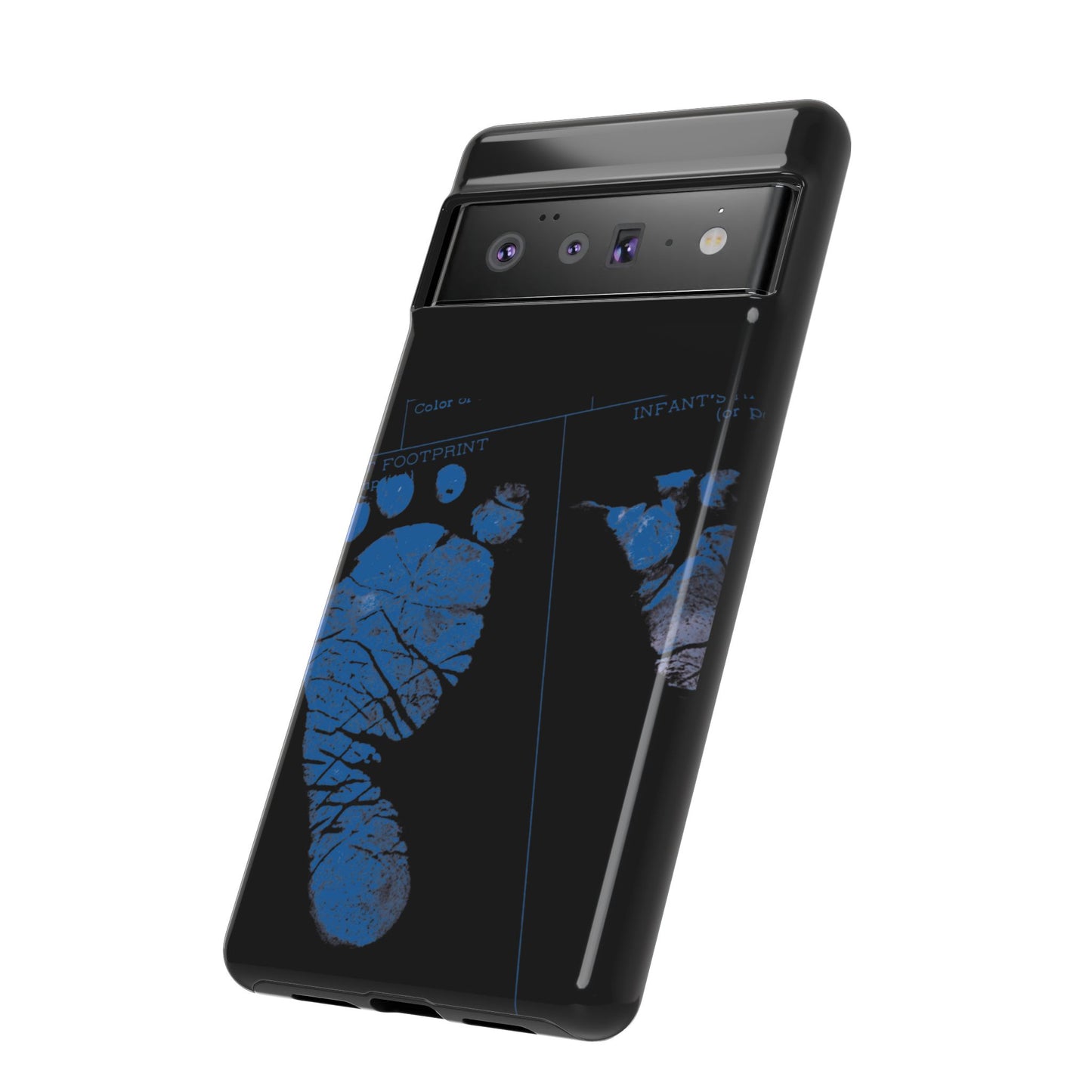 Protective Phone Case – Mom’s Little Blue Footprints