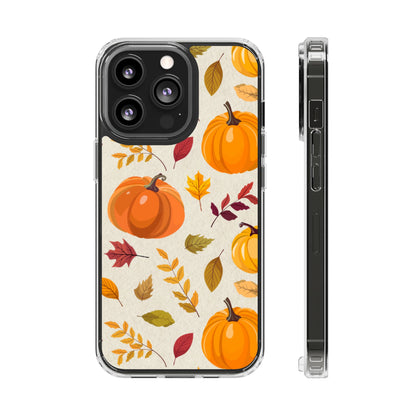 Clear Phone Case – Falling for Pumpkin