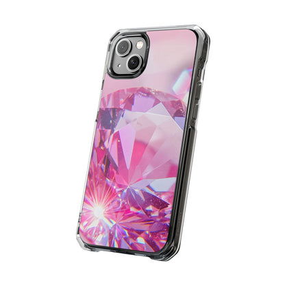 Clear Magnetic Phone Case – Pink Ice
