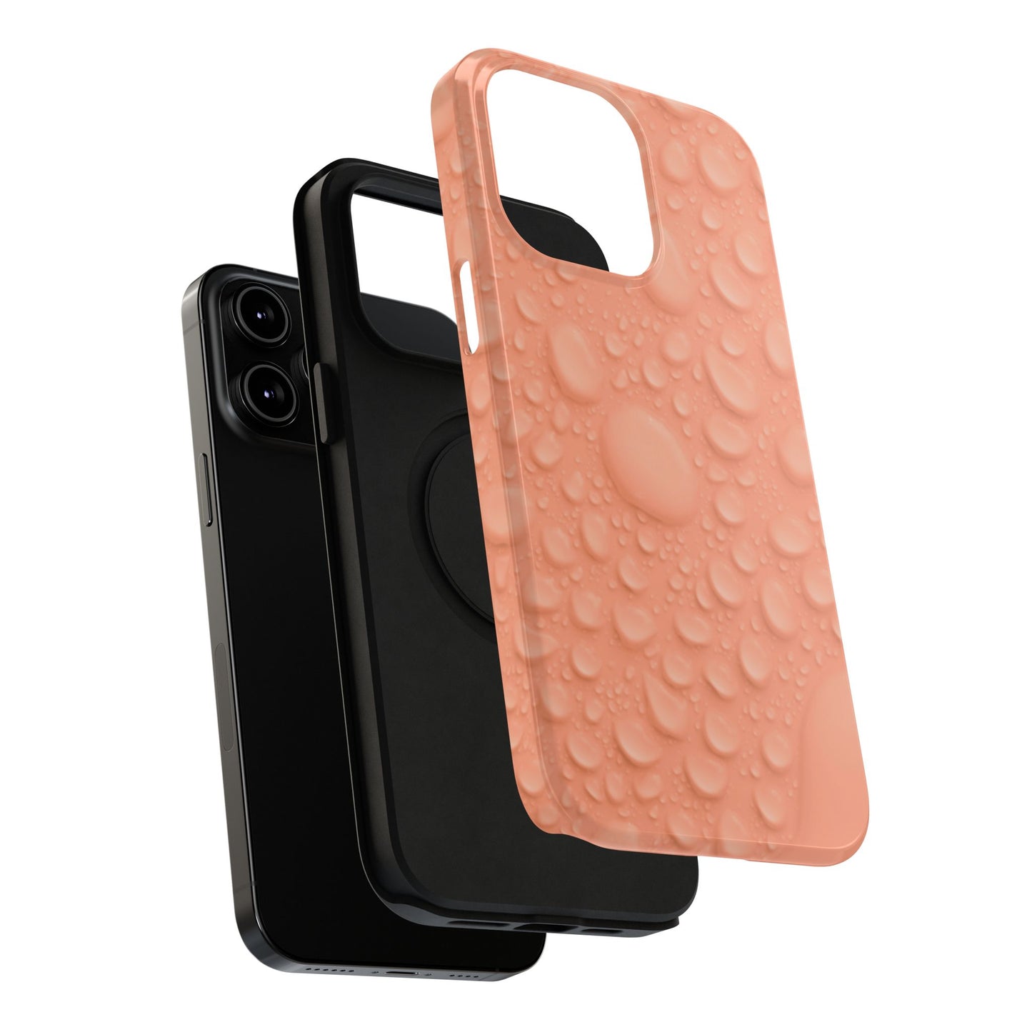 Impact-Resistant Phone Case – Apricot Rain