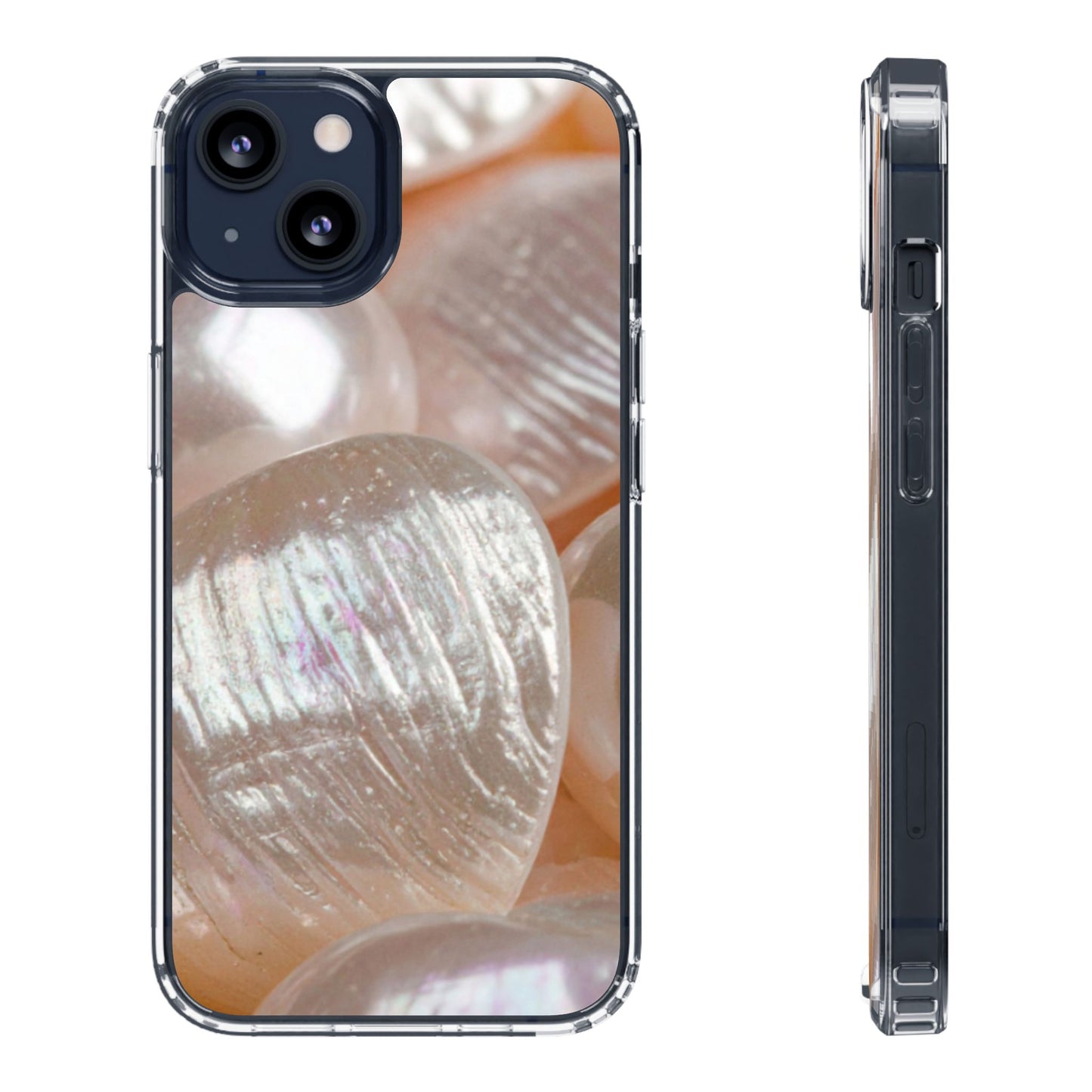 Clear Phone Case – Blush Pearl