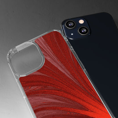 Clear Phone Case – Crimson Current
