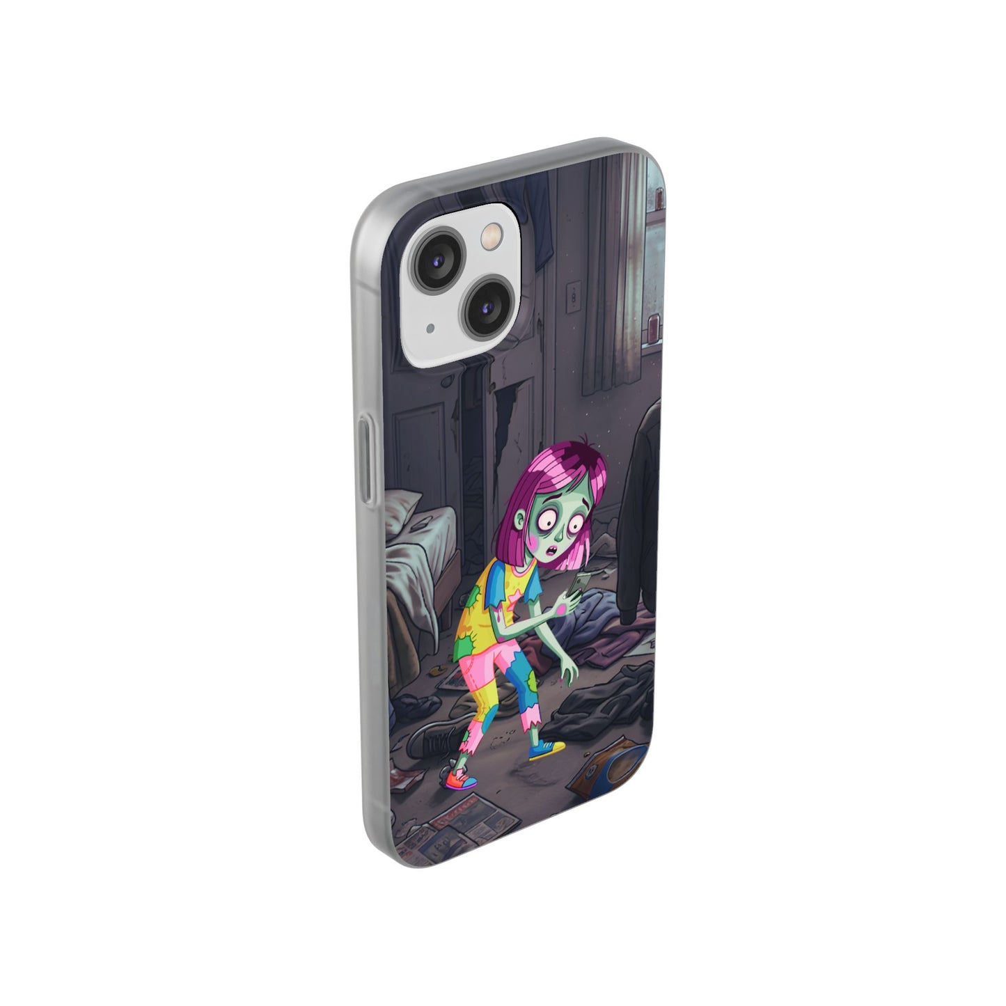 Zombie Girl Phone Case — Cute Creepy Cartoon Phone Cover