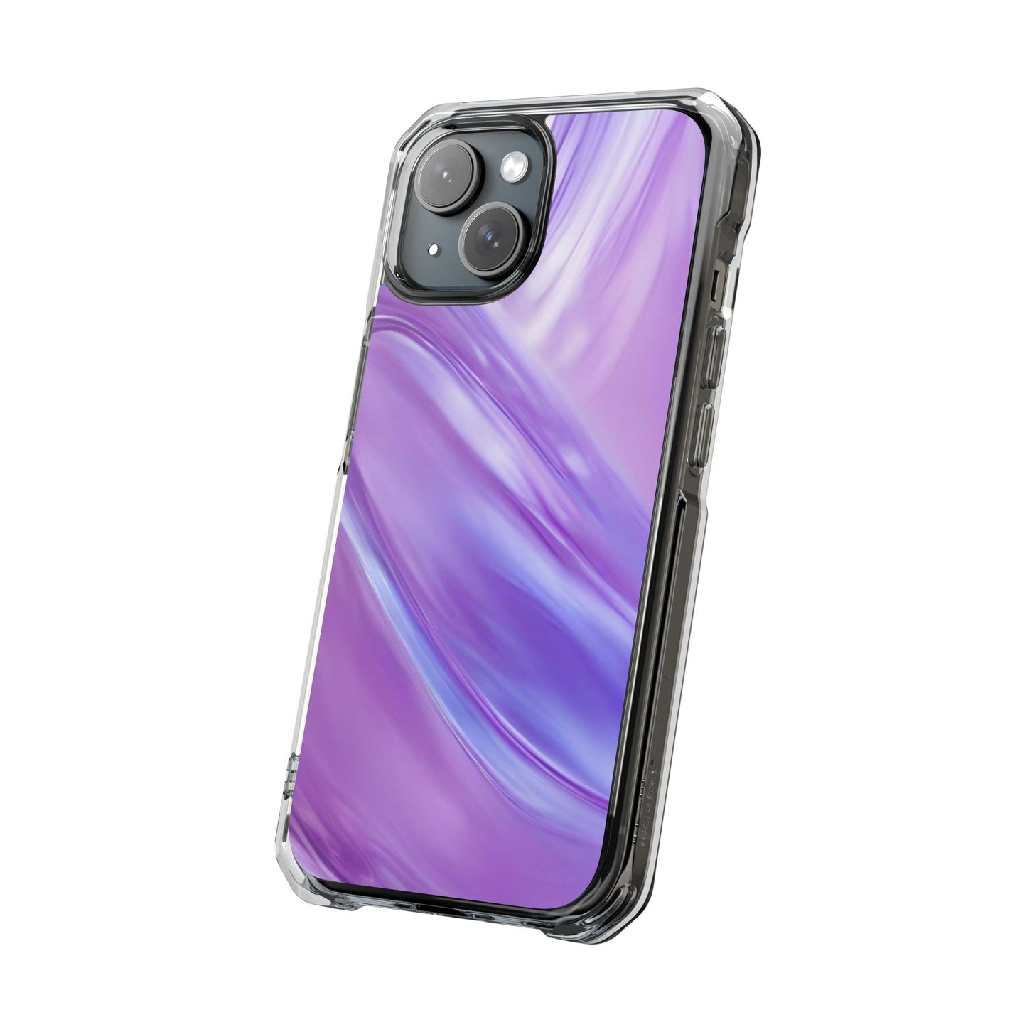Clear Magnetic Phone Case – Lavender Wave