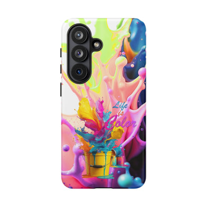 Color Splash Phone Case — “Life in Color” Protective Tough Case