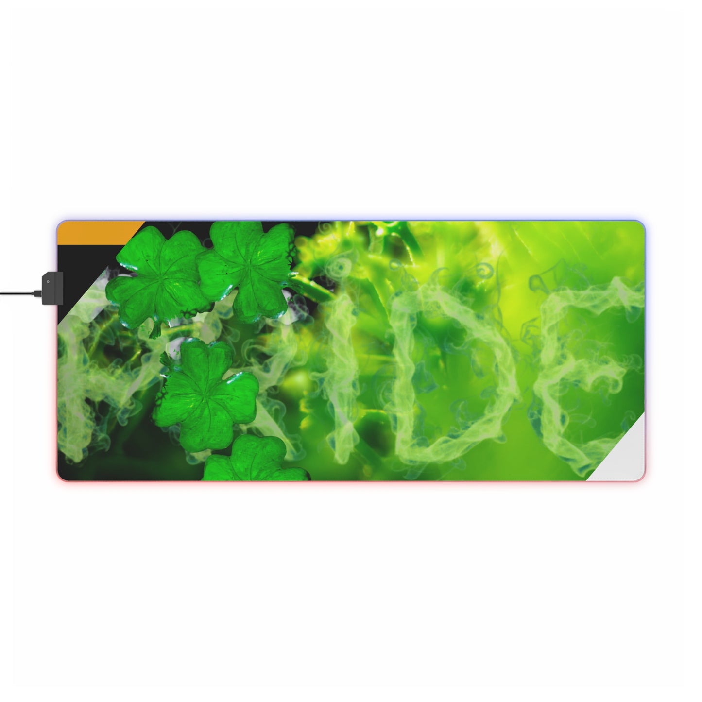 LED Desk Mat – Lucky Clover Smoke