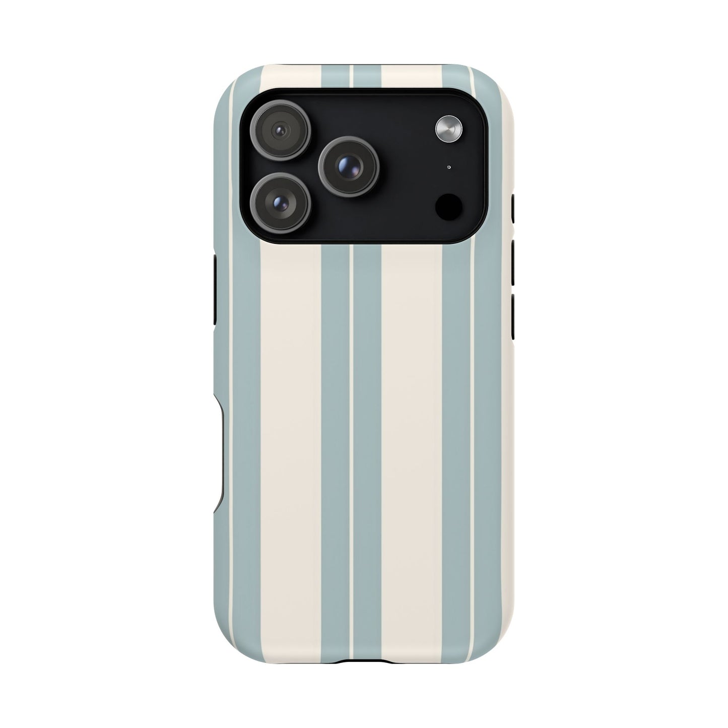 Wireless-Charging Compatible Case – Coastal Stripe