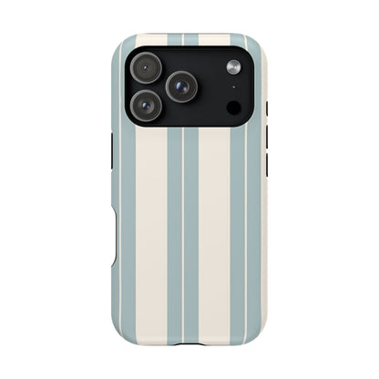 Wireless-Charging Compatible Case – Coastal Stripe