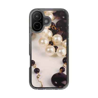 Clear Phone Case – Noir Pearl