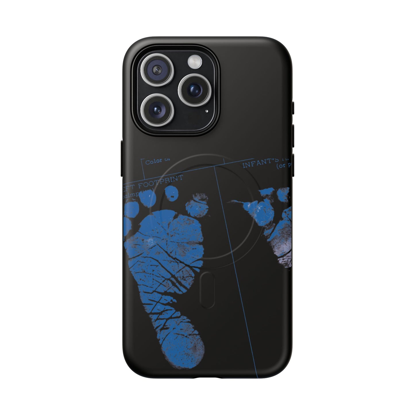 Protective Magnetic Phone Case – Mom’s Little Blue Footprints
