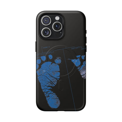 Protective Magnetic Phone Case – Mom’s Little Blue Footprints