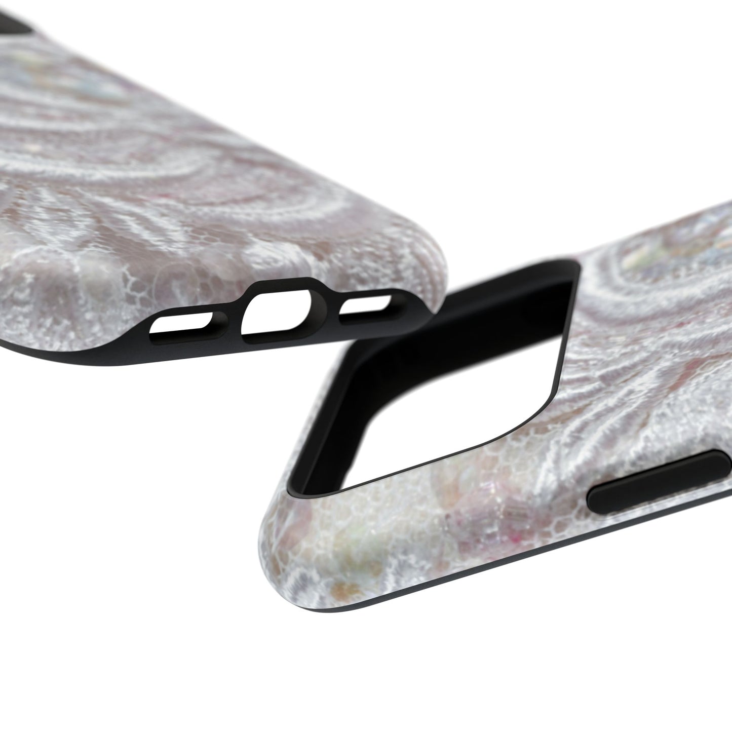 Impact-Resistant Phone Case – Lace Veil