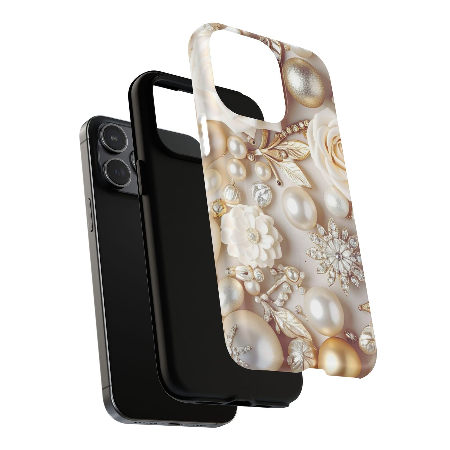 Protective Magnetic Phone Case – Ivory Opulence