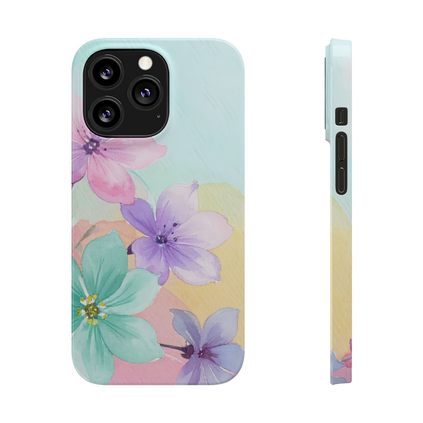 Slim Phone Case – Water Petal