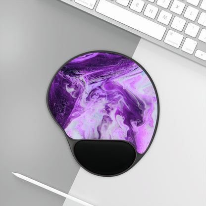 Mouse Pad with Wrist Rest – Midnight Amethyst