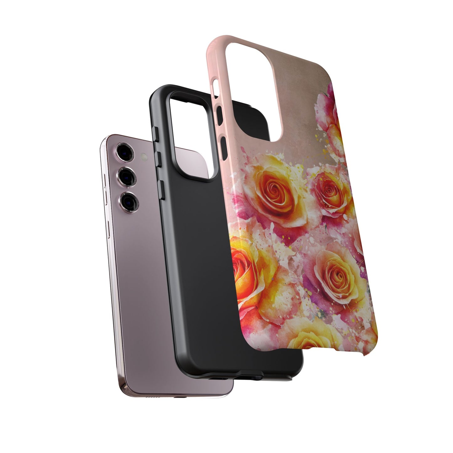 Protective Phone Case – Sunset Roses