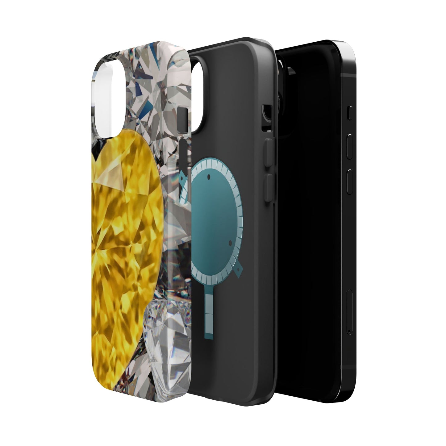Wireless-Charging Compatible Case – Heart of Gold