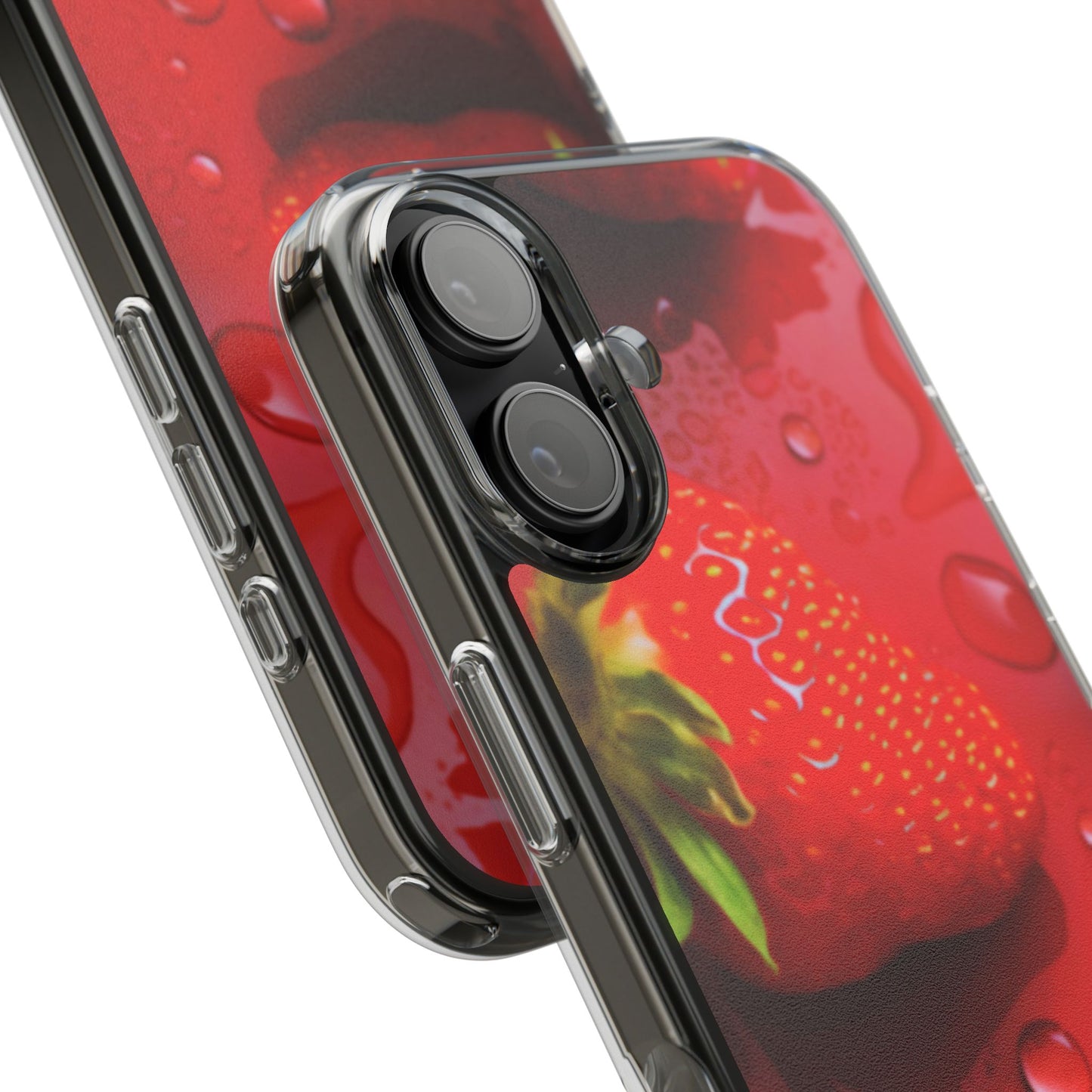 Clear Phone Case – Strawberry Drip