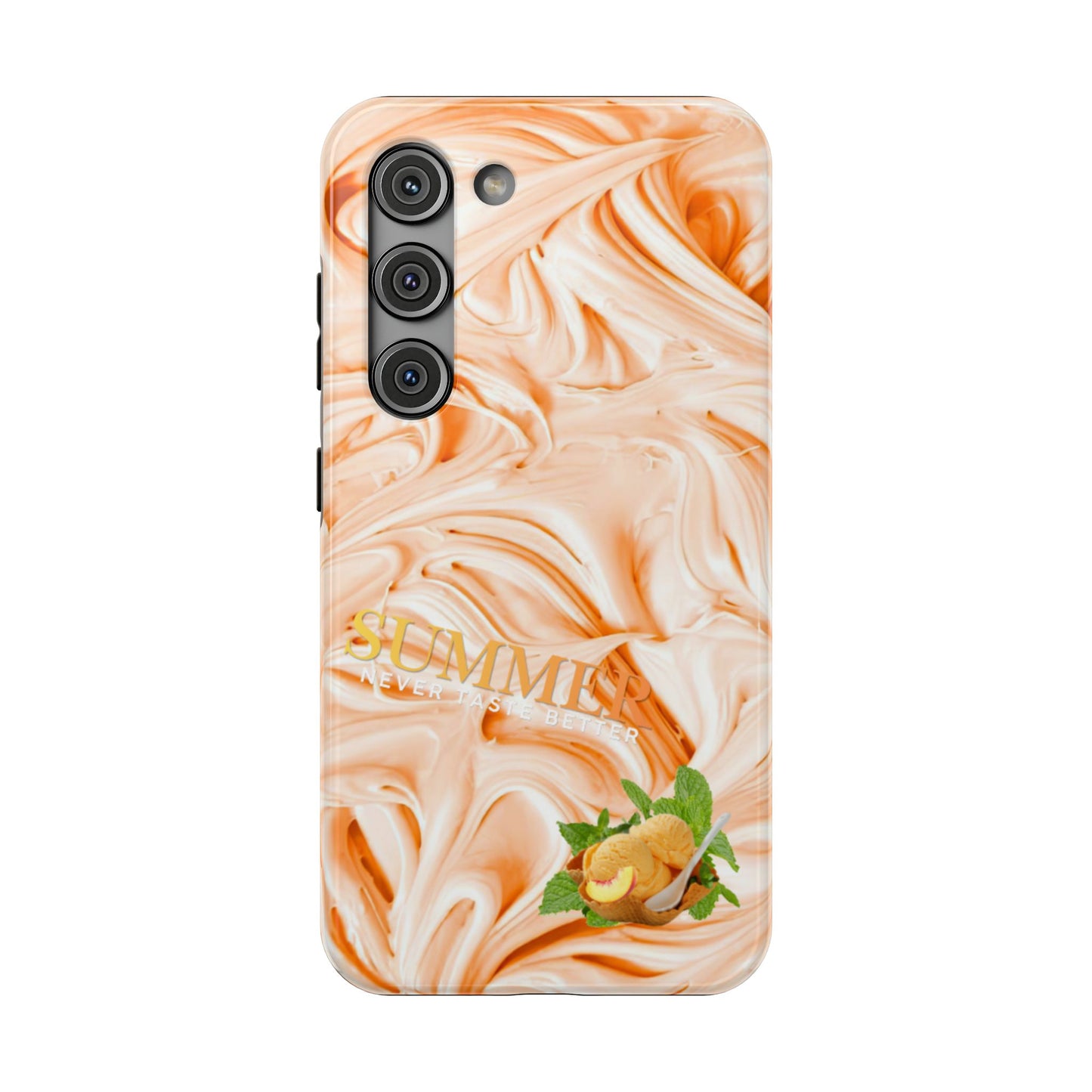 Impact-Resistant Phone Case – Peach Sorbet