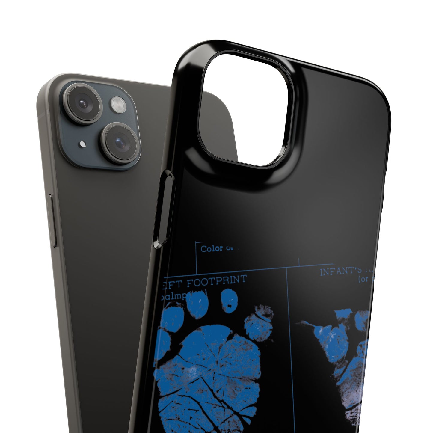 Snap Phone Case – Mom’s Little Blue Footprints