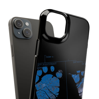 Snap Phone Case – Mom’s Little Blue Footprints