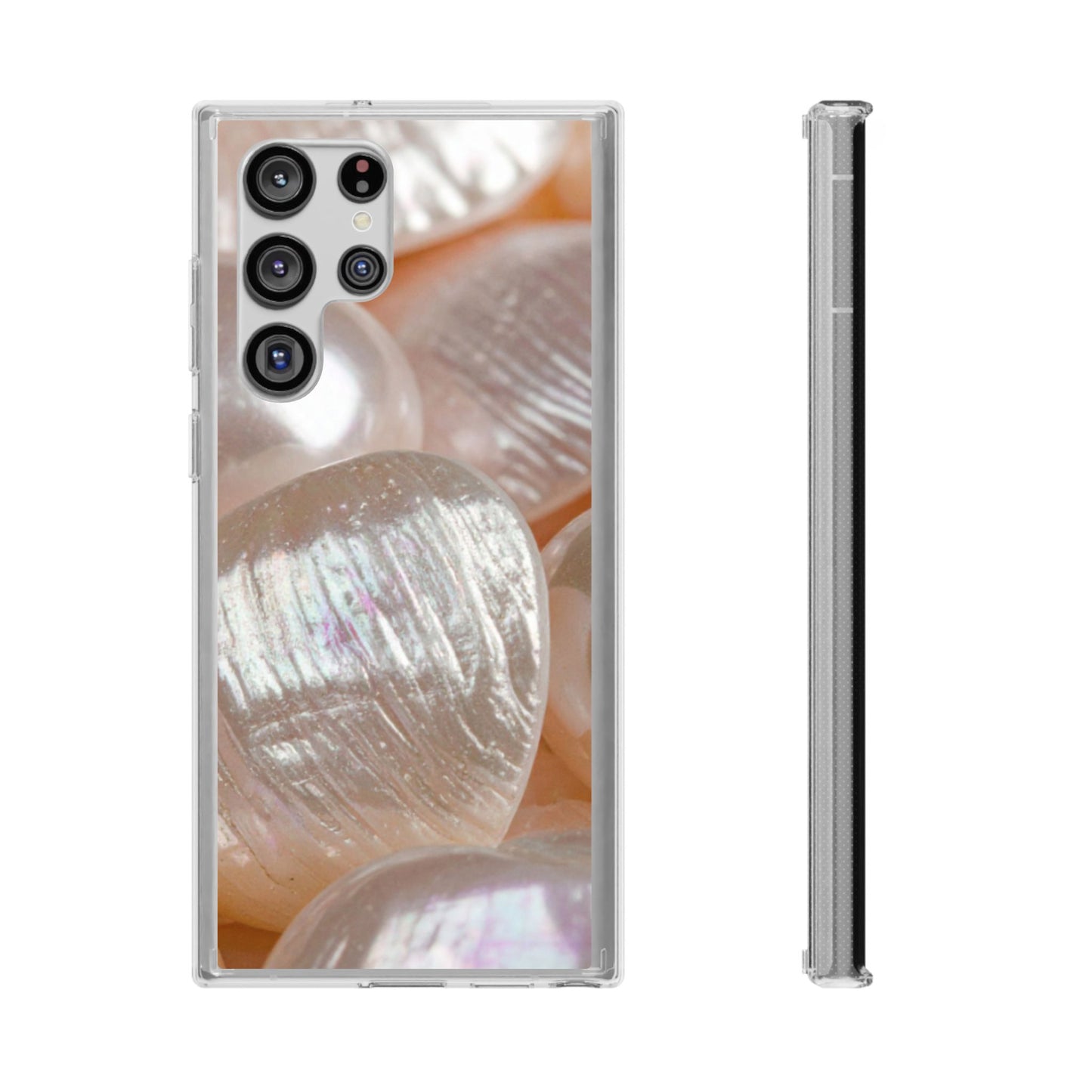 Clear Phone Case – Blush Pearl