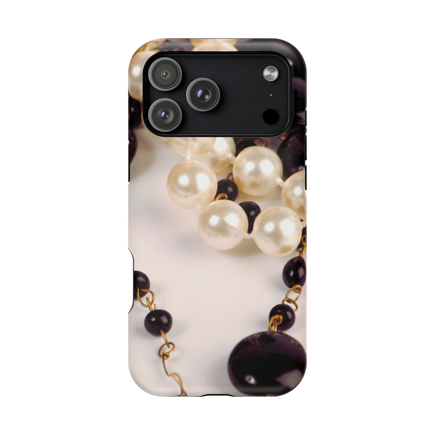 Wireless-Charging Compatible Case – Noir Pearl