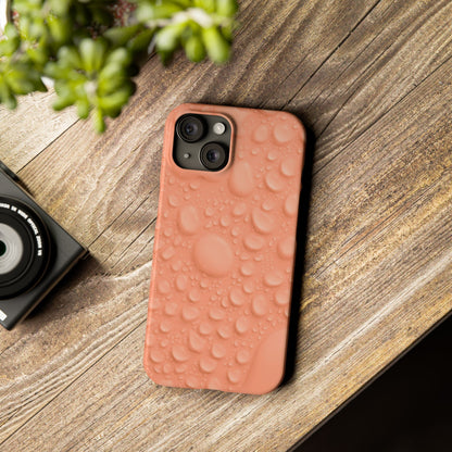 Slim Phone Case – Apricot Rain
