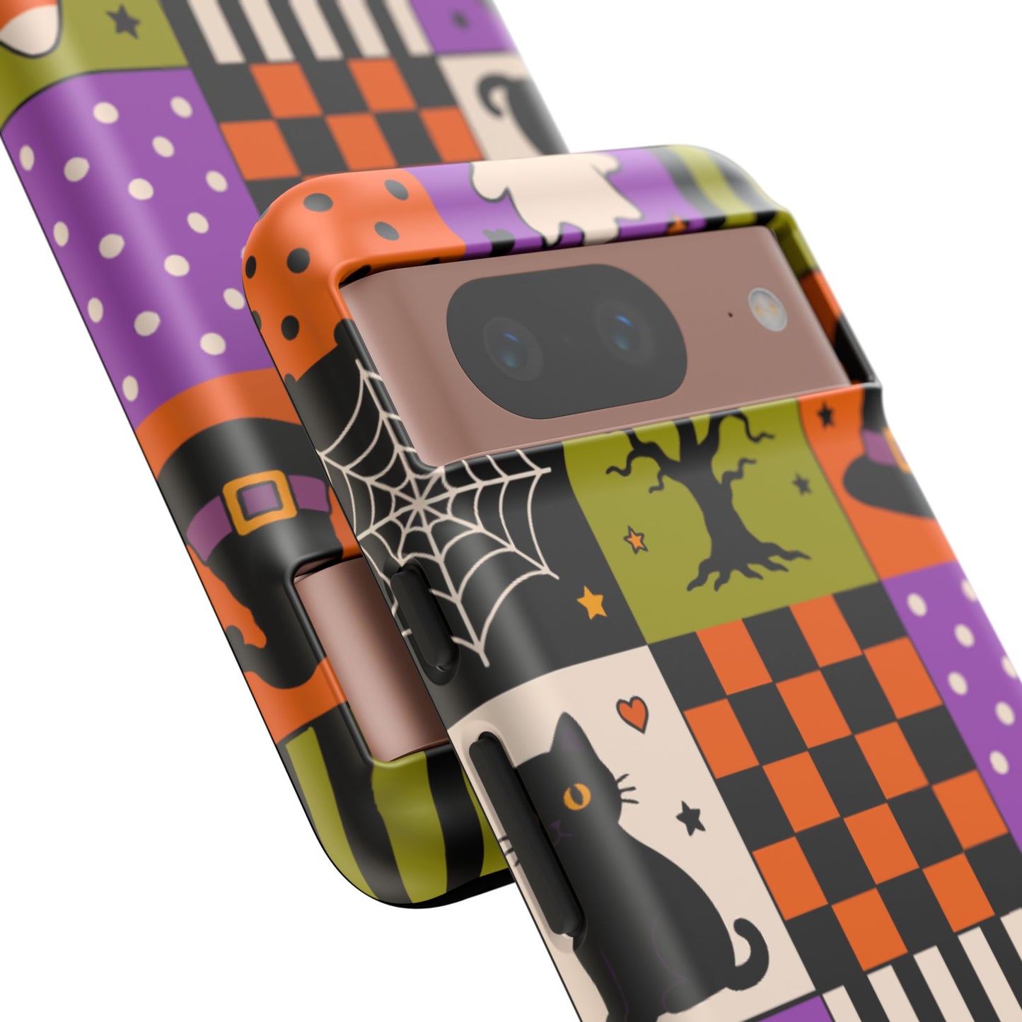 Protective Phone Case – Spooky Patchwork