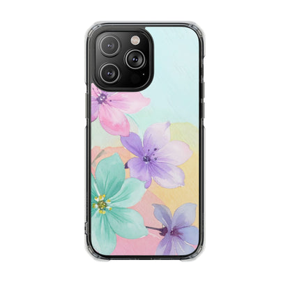 Clear Magnetic Phone Case – Water Petal