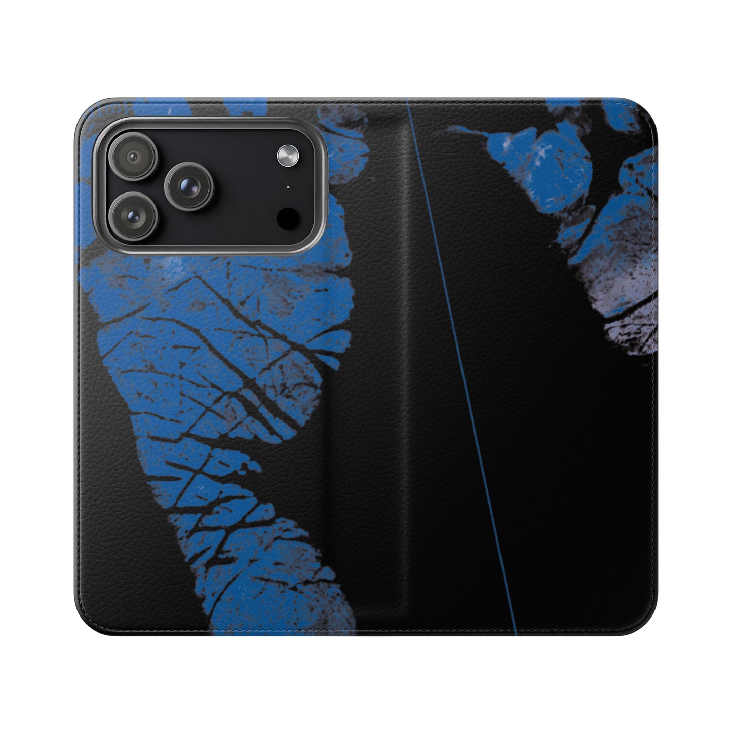 Flip Case – Mom’s Little Blue Footprints
