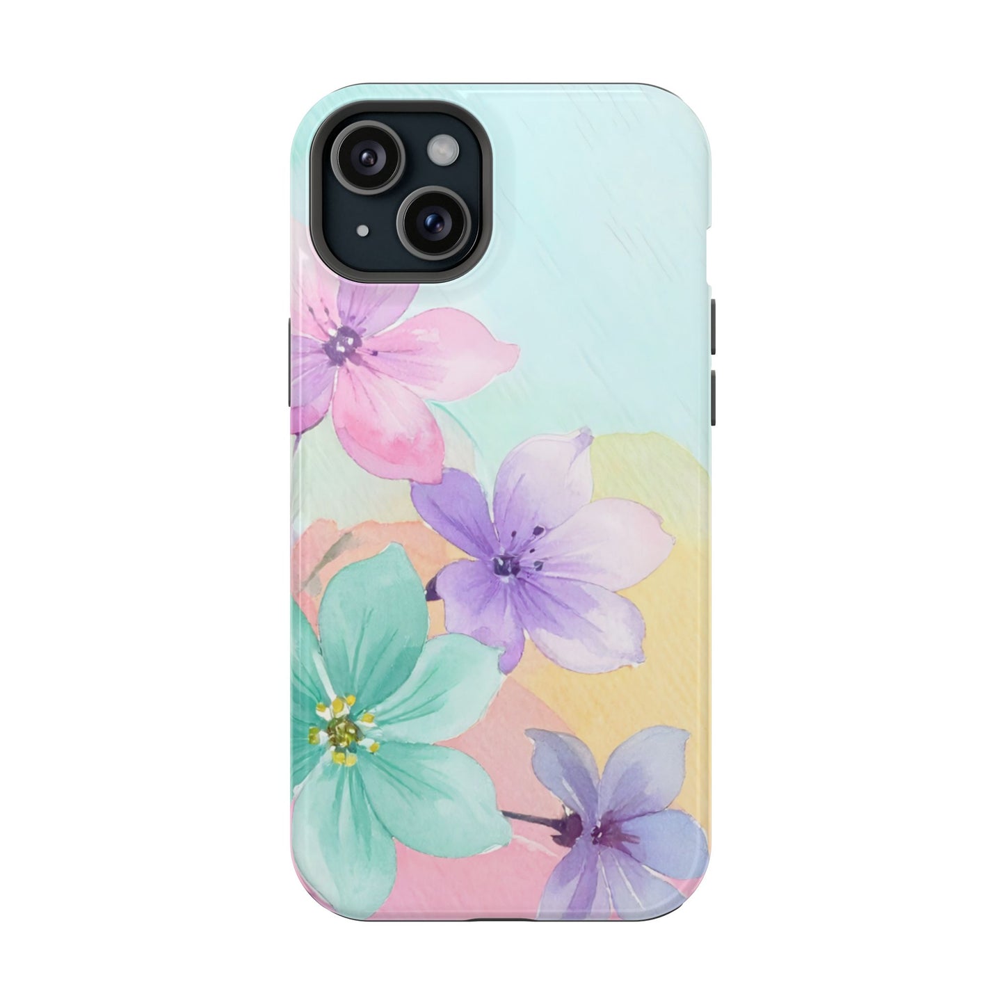 Impact-Resistant Phone Case – Water Petal