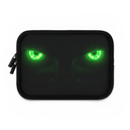 Laptop Sleeve – Neon Green Monster Eyes