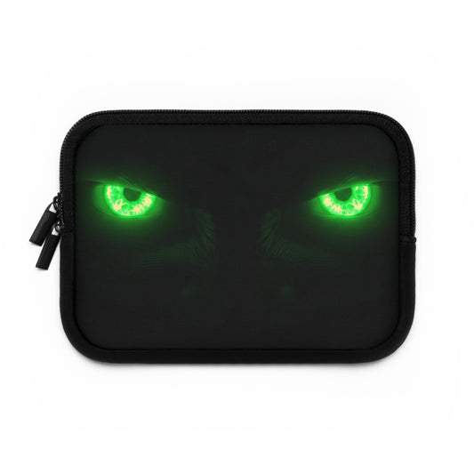 Laptop Sleeve – Neon Green Monster Eyes