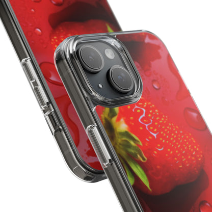 Clear Phone Case – Strawberry Drip
