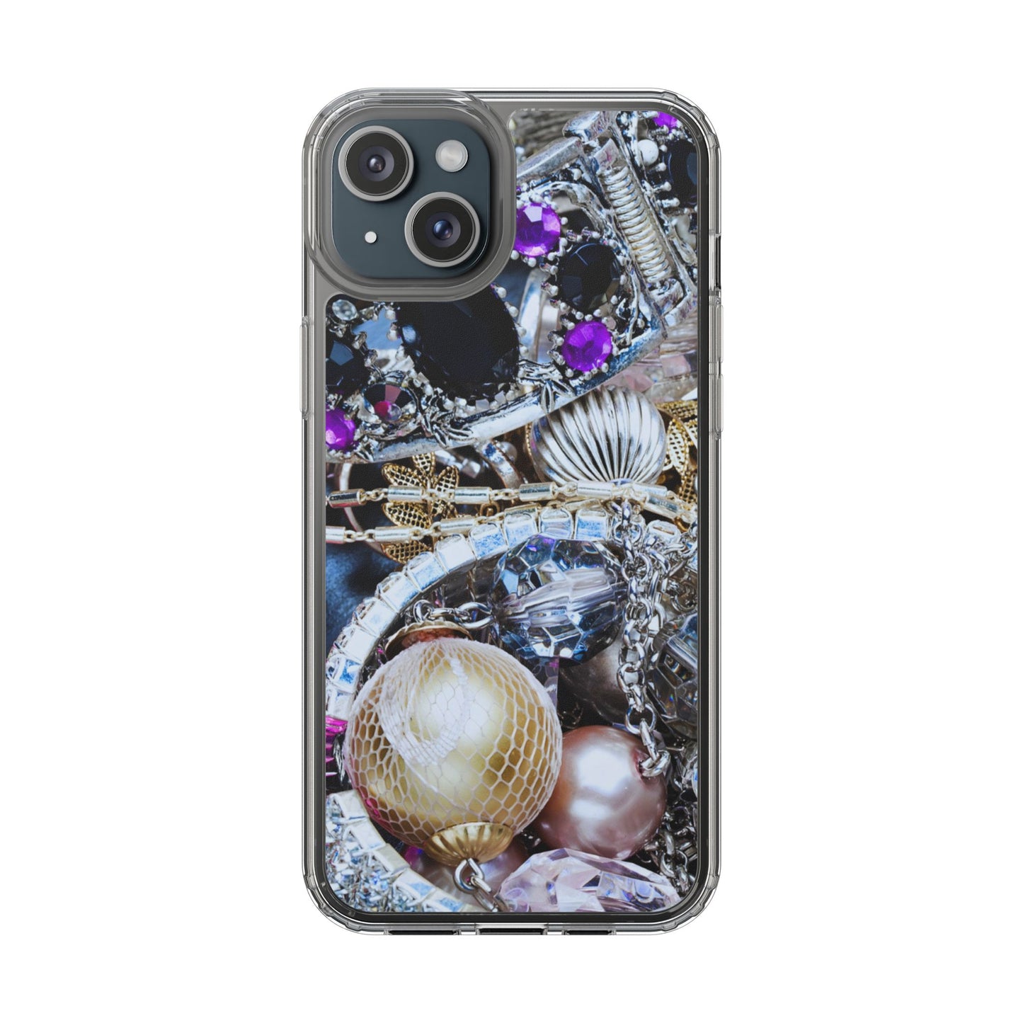 Clear Phone Case – Chrome Jewel