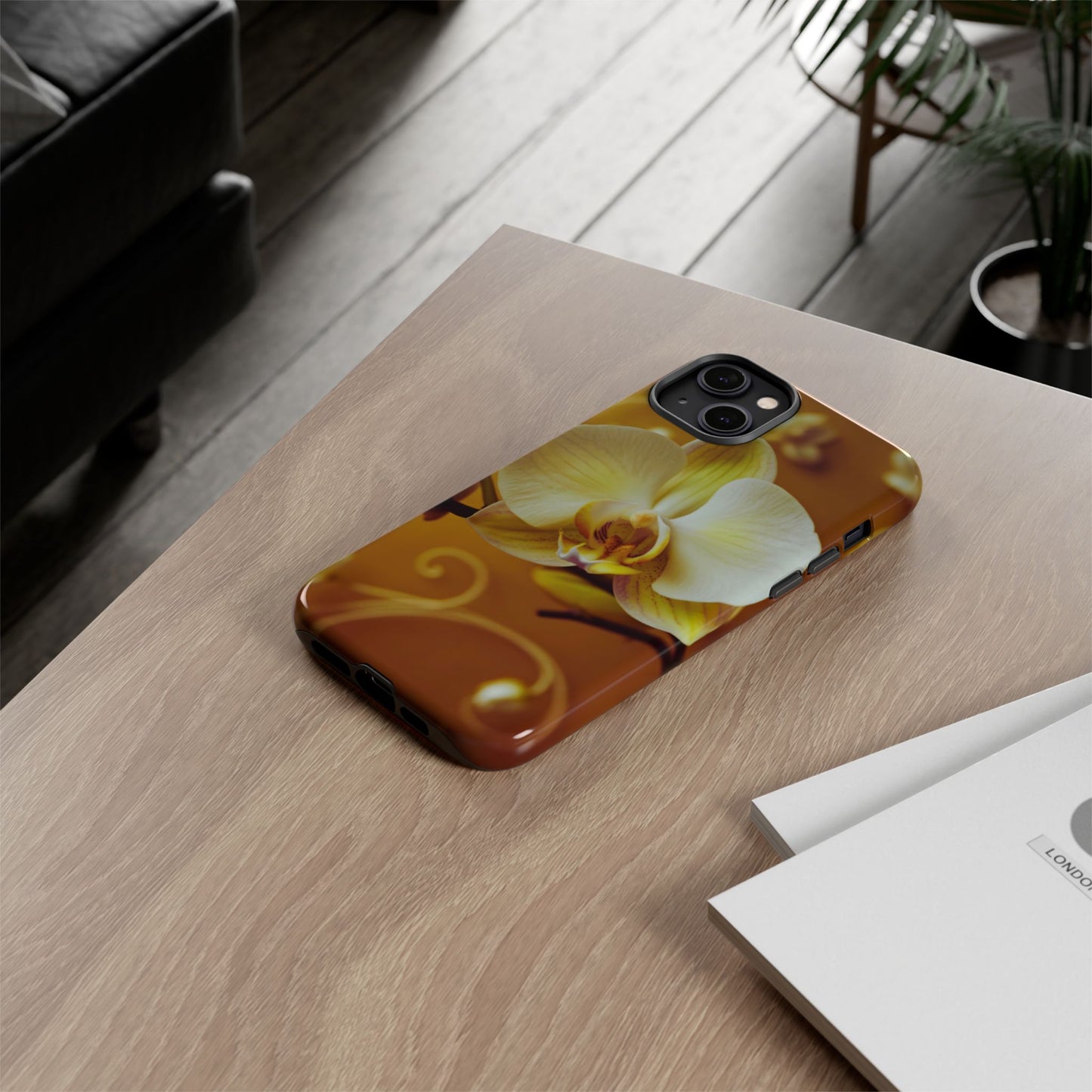 Protective Phone Case – Amber Orchid