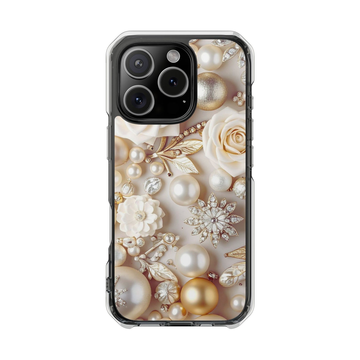 Clear Magnetic Phone Case – Ivory Opulence