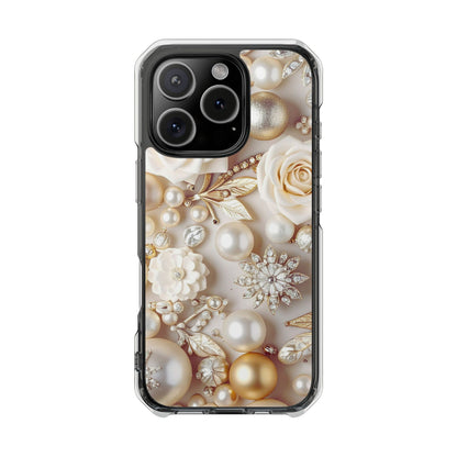 Clear Magnetic Phone Case – Ivory Opulence