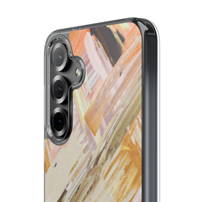 Clear Phone Case – Brush & Bronze