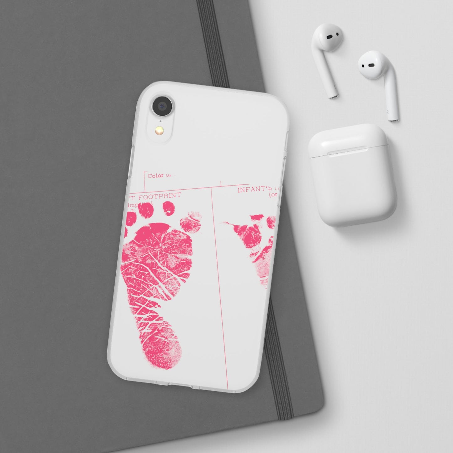 Flexi Case – Mom’s Little Pink Footprints