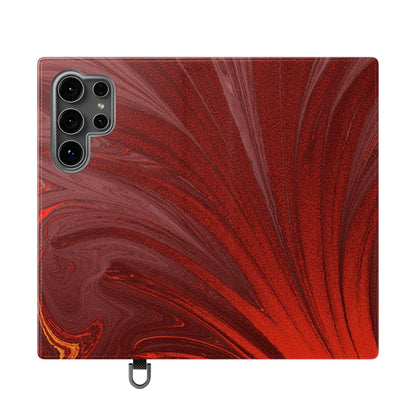 Flip Case – Crimson Current
