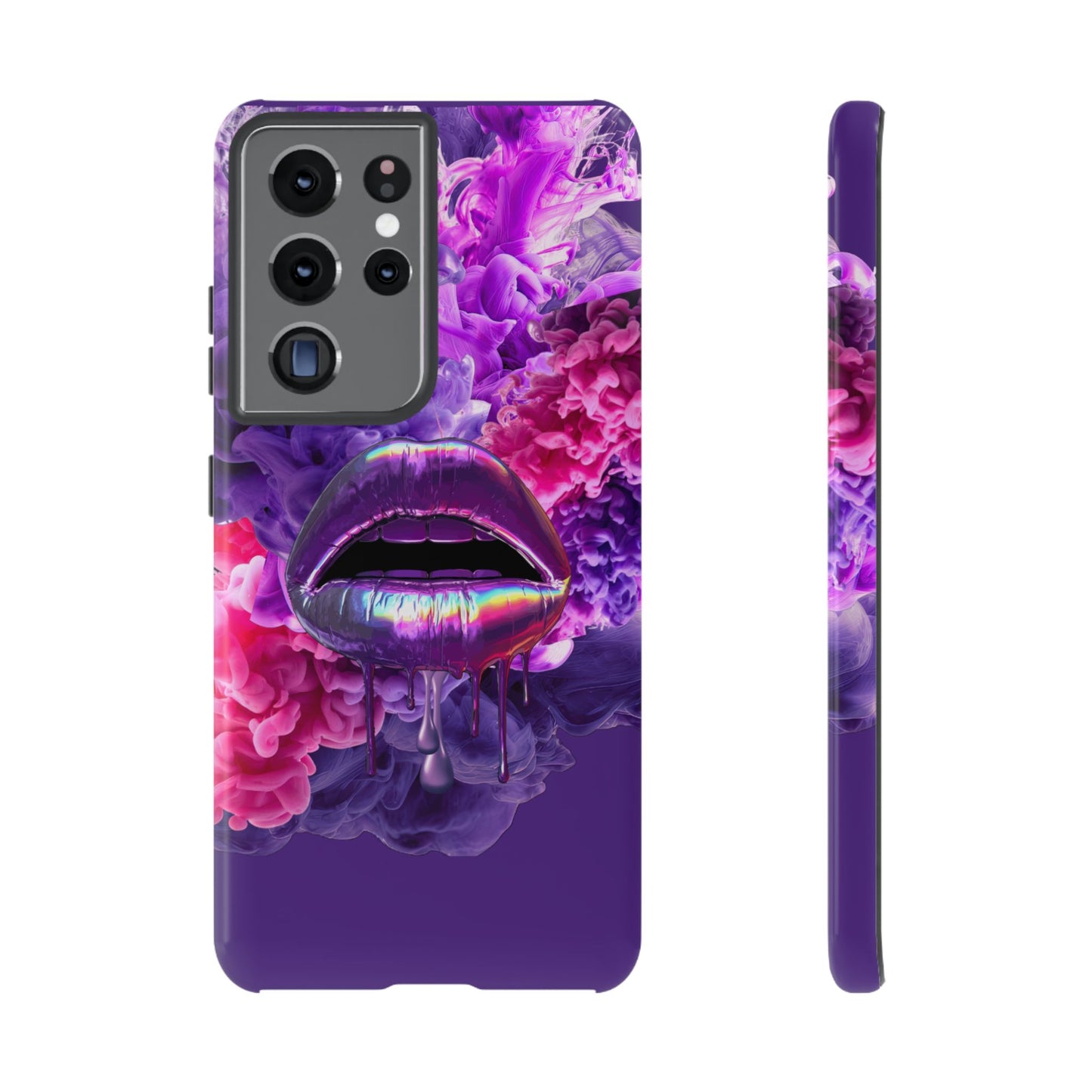 Protective Phone Case – Purple Haze Lips