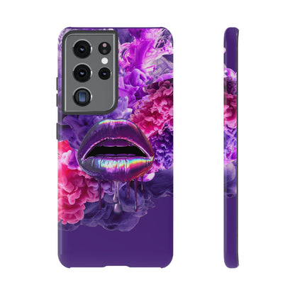 Protective Phone Case – Purple Haze Lips