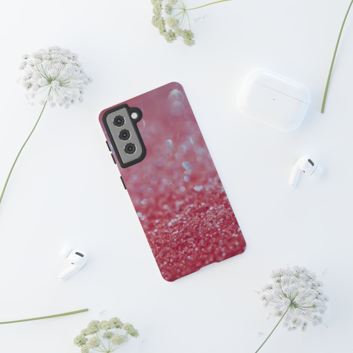 Protective Phone Case – Rosé Sparkle