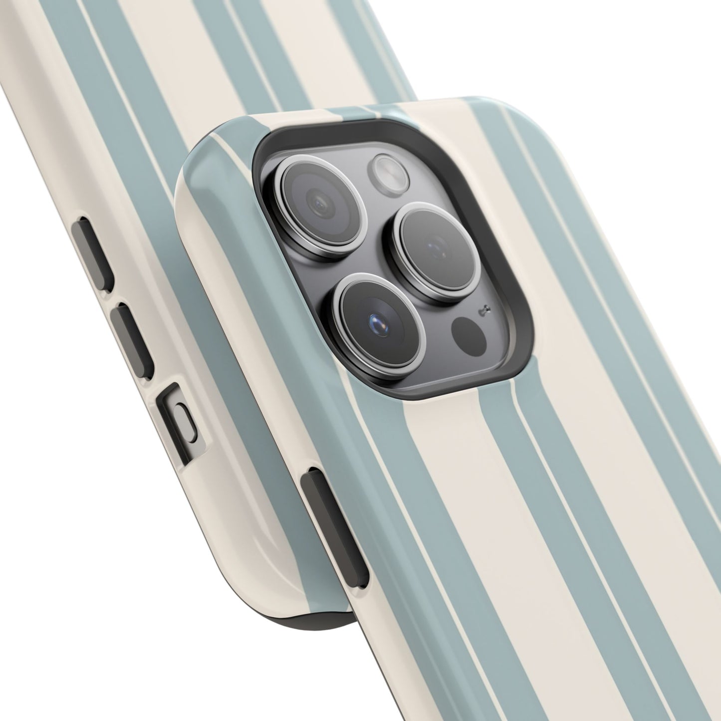 Wireless-Charging Compatible Case – Coastal Stripe