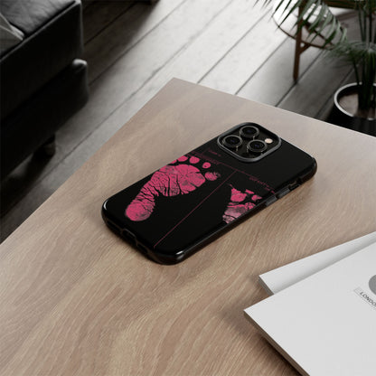 Protective Phone Case – Mom’s Little Pink Footprints